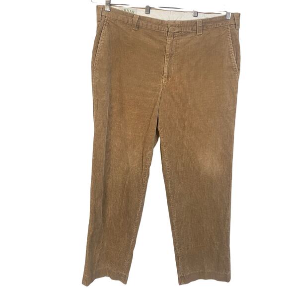 Orvis Brisbane Moss Vintage Men's Caramel Brown Corduroy Pants Sz 40 - Picture 1 of 9